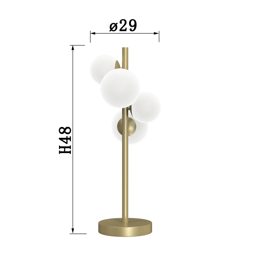 ONLI - Настолна лампа PALOMA 4xG9/10W/230V 48 см златист