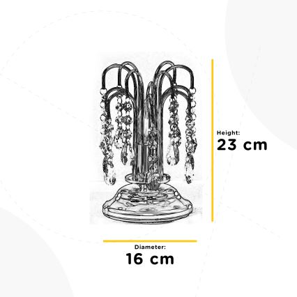 ONLI - Настолна лампа PIOGGIA 1xE14/6W/230V златист