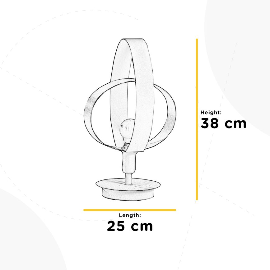 ONLI - Настолна лампа SERENA 1xE14/6W/230V бял 38 см
