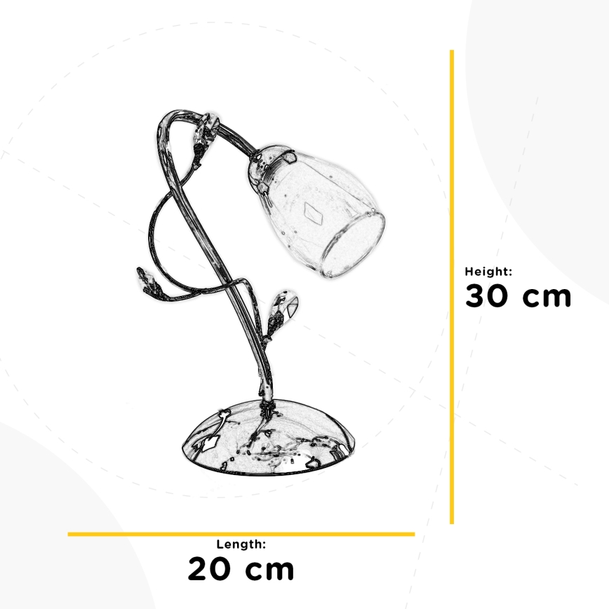 ONLI - Настолна лампа SHARON 1xE14/6W/230V 30 см