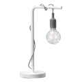 ONLI - Настолна лампа WIRE 1xE27/15W/230V 50 см сив/бял
