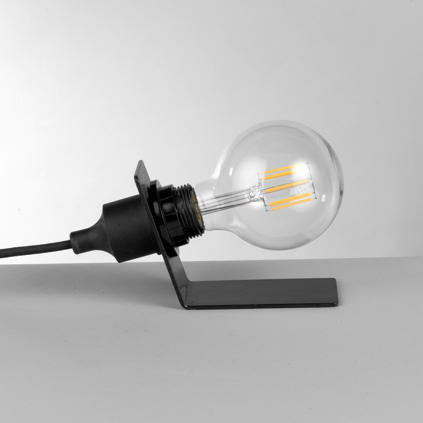 ONLI - Настолна лампа WIRE 1xE27/15W/230V 9 см черен