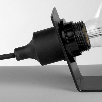 ONLI - Настолна лампа WIRE 1xE27/15W/230V 9 см черен