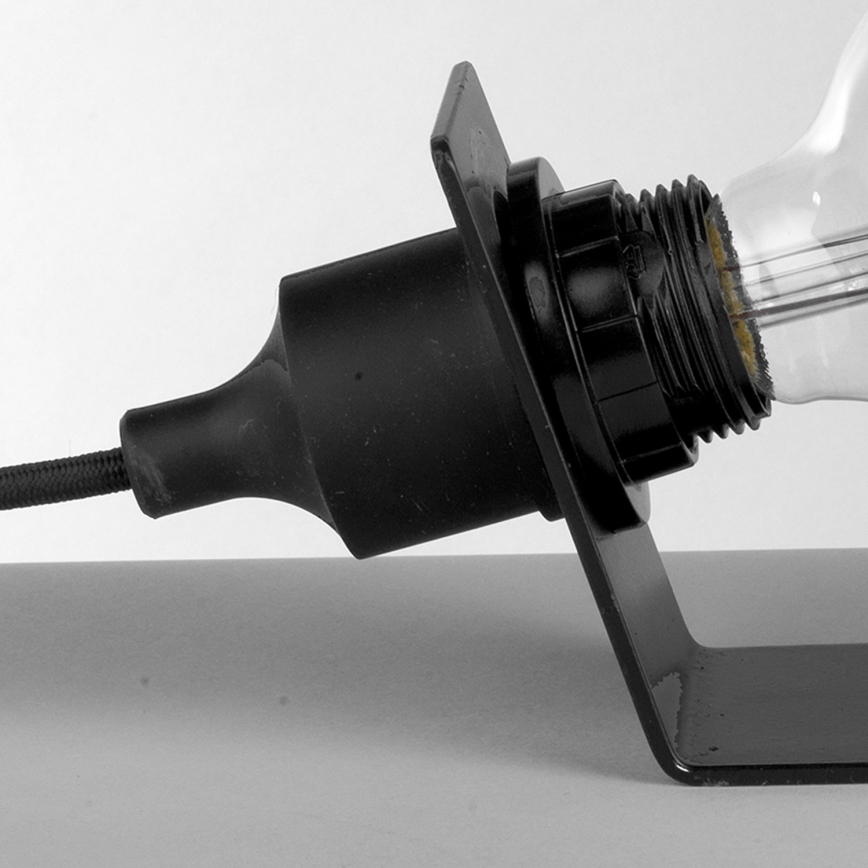 ONLI - Настолна лампа WIRE 1xE27/15W/230V 9 см черен