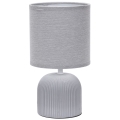 ONLI - Настолна лампа SHELLY 1xE27/22W/230V сив 28 см