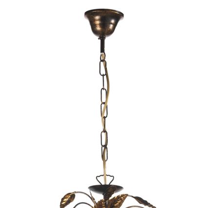 ONLI - Пендел COLLANA 6xE14/6W/230V бронзов/златист