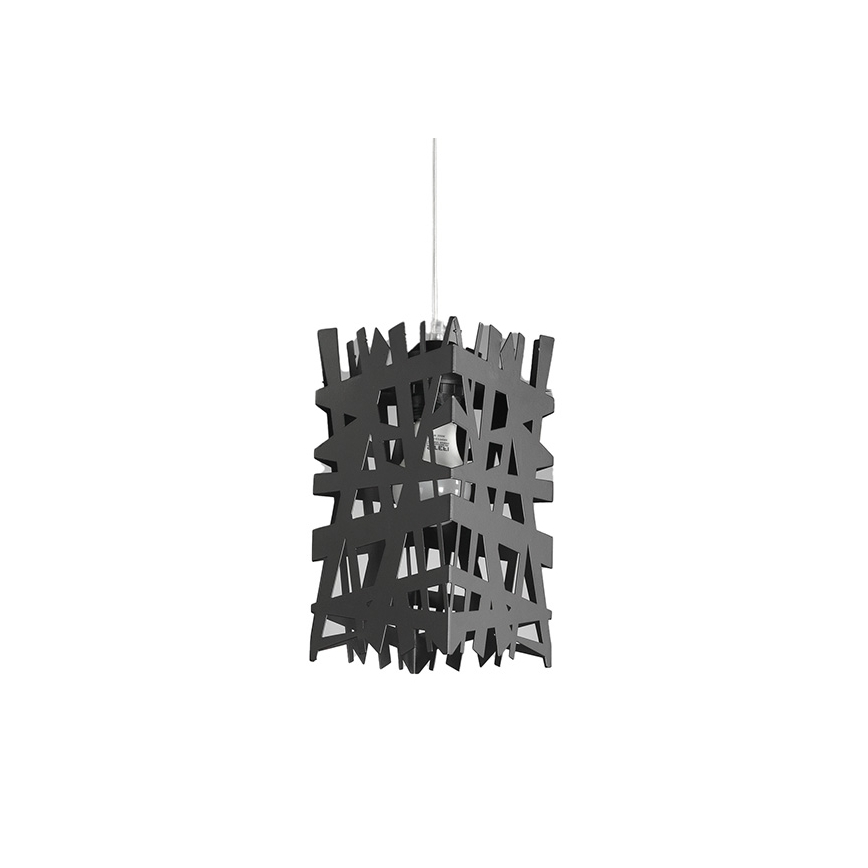 ONLI - Пендел FORESTA 1xE27/15W/230V черен