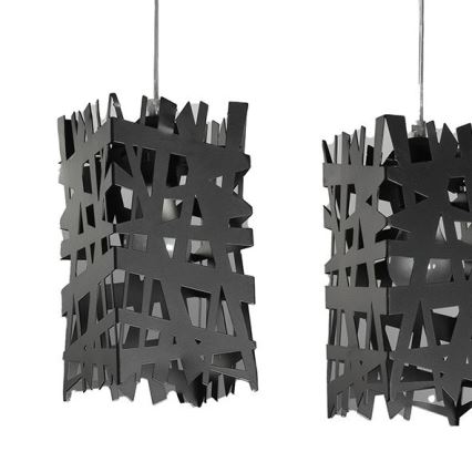 ONLI - Пендел FORESTA 3xE27/15W/230V черен