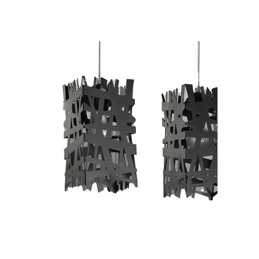 ONLI - Пендел FORESTA 3xE27/15W/230V черен