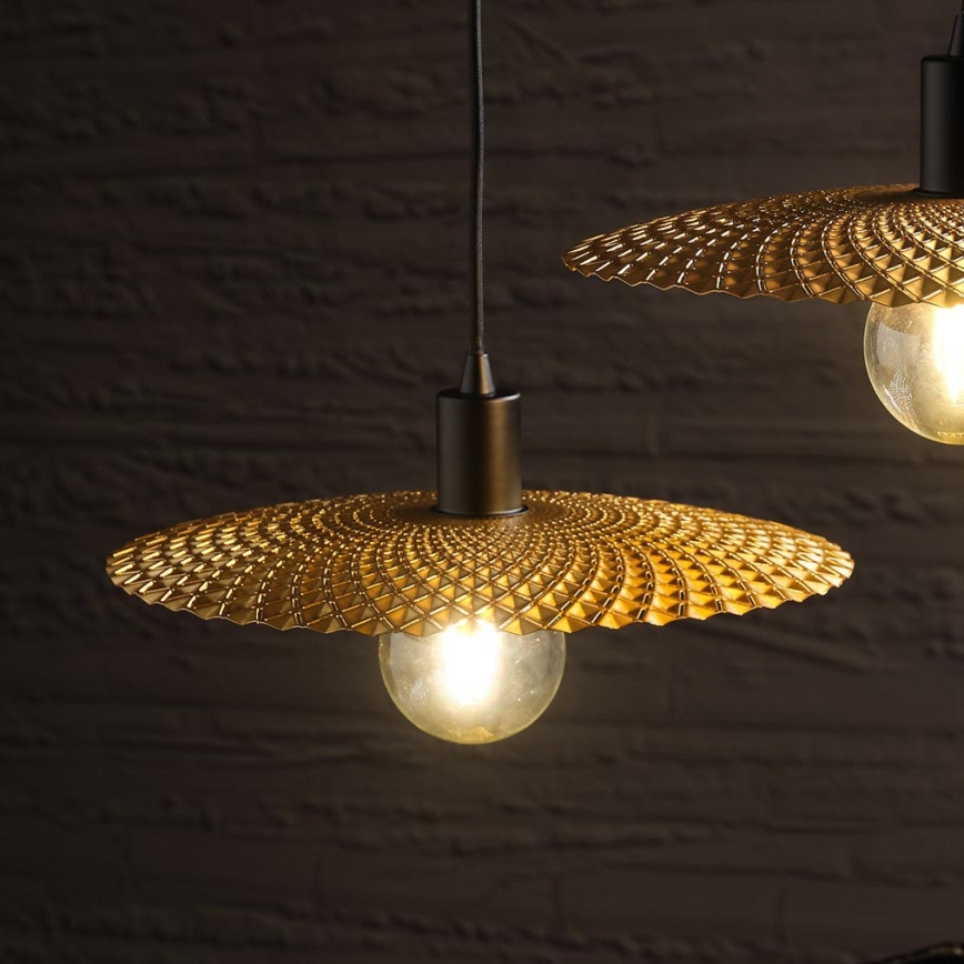 ONLI - Пендел GOLDEN 1xE27/22W/230V златист/черен