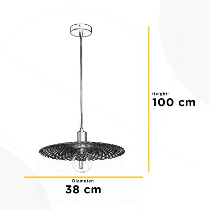 ONLI - Пендел GOLDEN 1xE27/22W/230V златист/черен