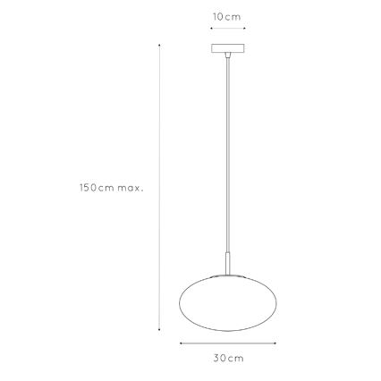 ONLI - Пендел JANET 1xE27/6W/230V Ø 30 см