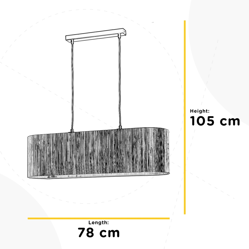 ONLI - Пендел MADU 2xE27/22W/230V