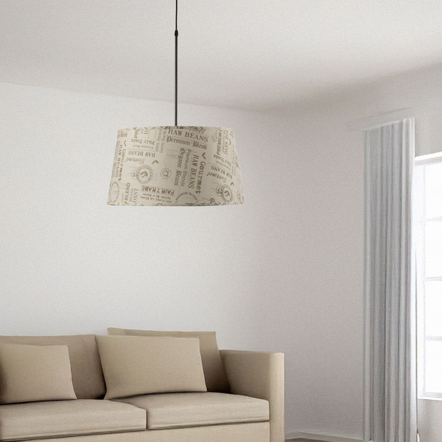 ONLI - Пендел MAIDA 1xE27/15W/230V Ø 50 cm кафяв