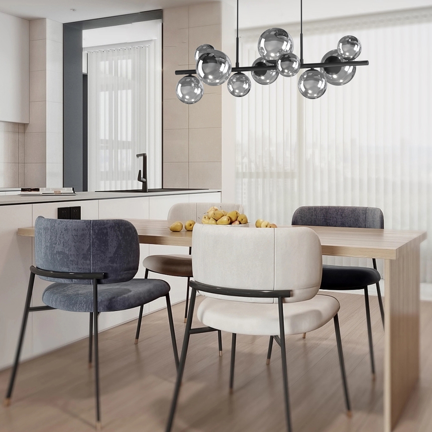 ONLI - Пендел PALOMA 10xG9/10W/230V черен/опушен