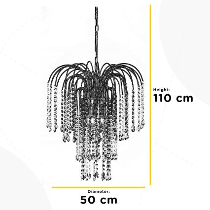 ONLI - Пендел PIOGGIA 5xE14/6W/230V златист