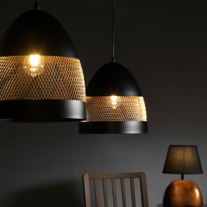 ONLI - Пендел POLLY 1xE27/22W/230V черен