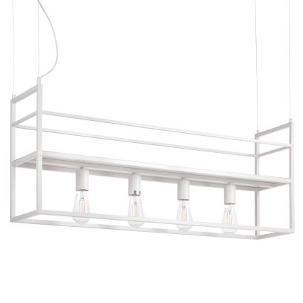 ONLI - Пендел с рафт JEFFER 4xE27/22W/230V бял
