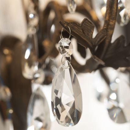 ONLI - Пендел TERESA 5xE14/6W/230V бронзов