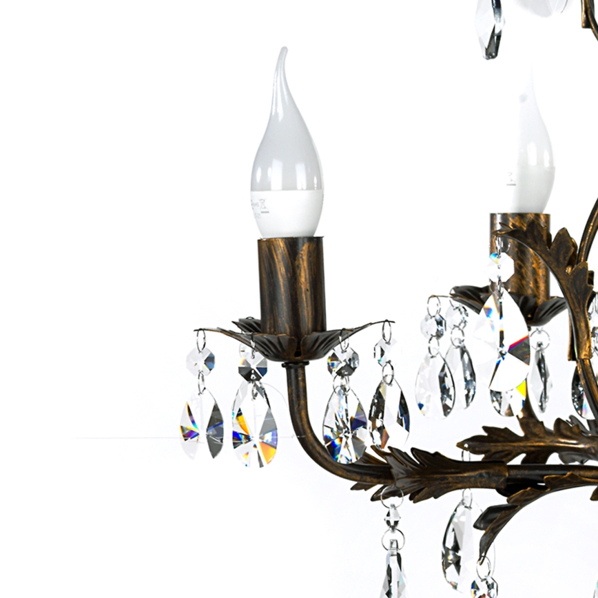 ONLI - Пендел TERESA 5xE14/6W/230V бронзов