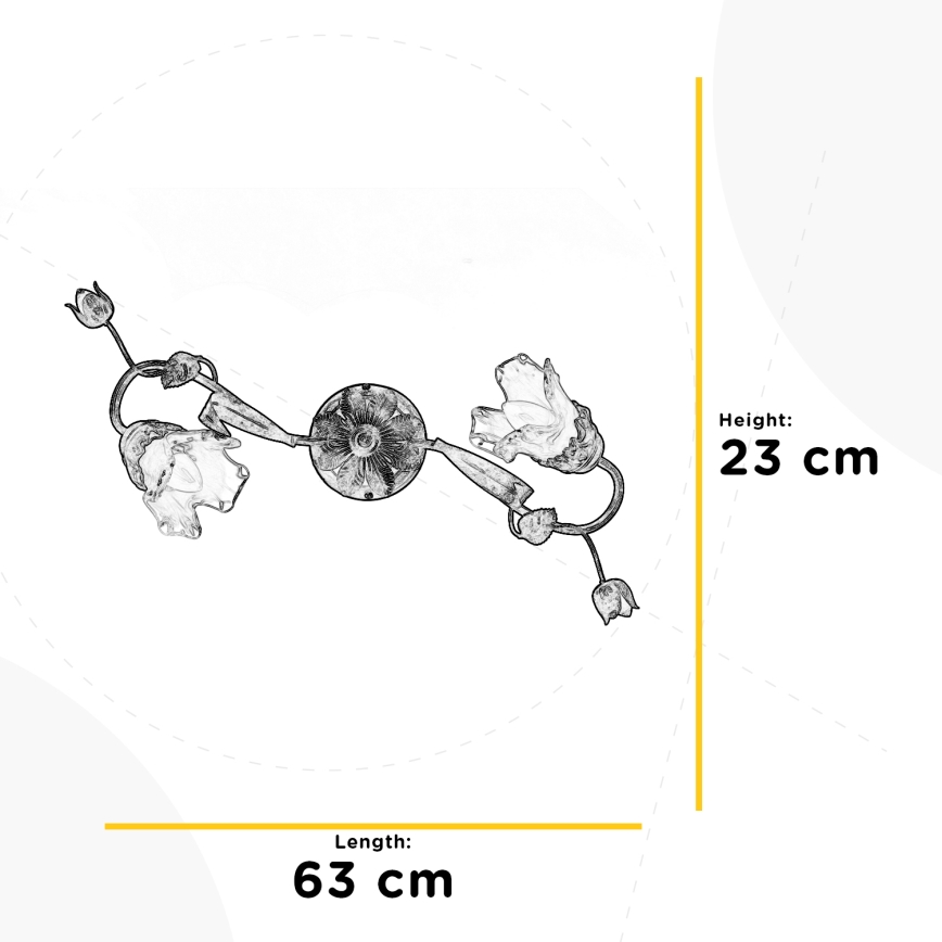 ONLI - Плафон ARIANNA 2xE14/6W/230V