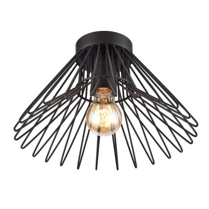 ONLI - Плафон DUCCIO 1xE27/22W/230V Ø 30 см черен