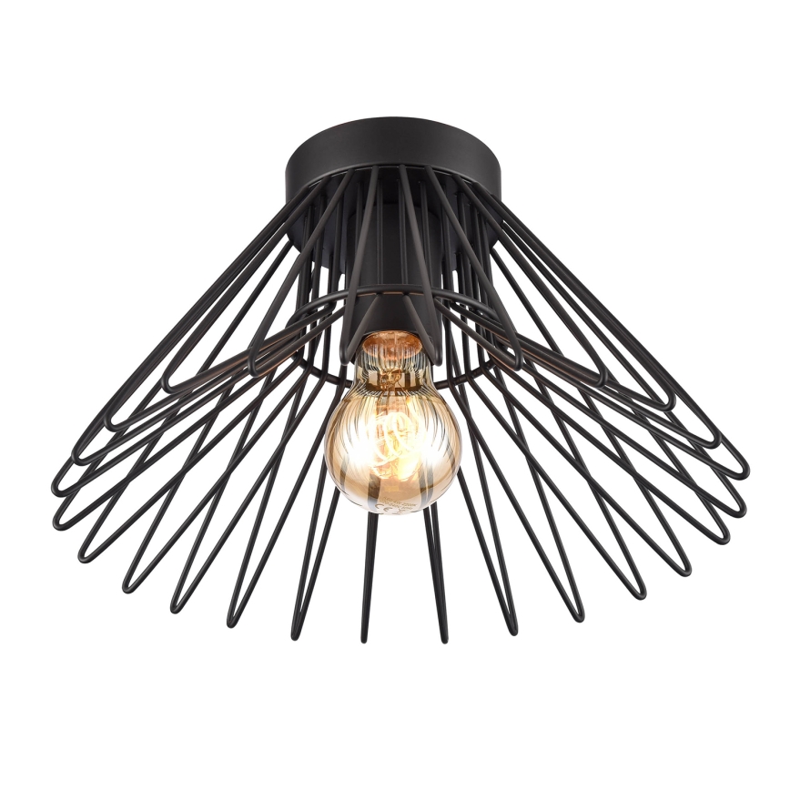 ONLI - Плафон DUCCIO 1xE27/22W/230V Ø 30 см черен
