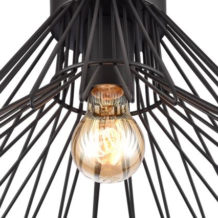 ONLI - Плафон DUCCIO 1xE27/22W/230V Ø 30 см черен