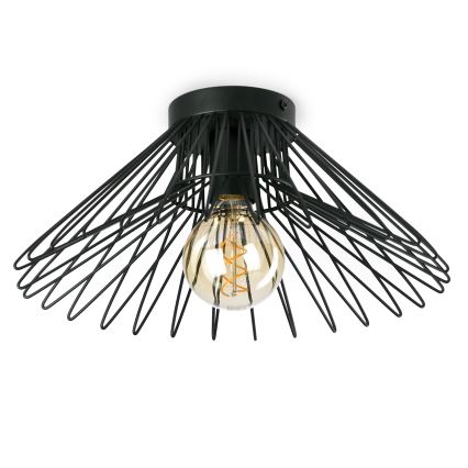 ONLI - Плафон DUCCIO 1xE27/22W/230V Ø 40 см черен