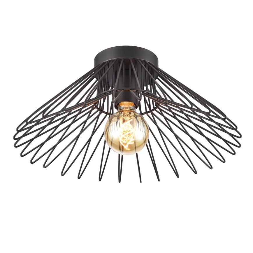 ONLI - Плафон DUCCIO 1xE27/22W/230V Ø 60 см черен