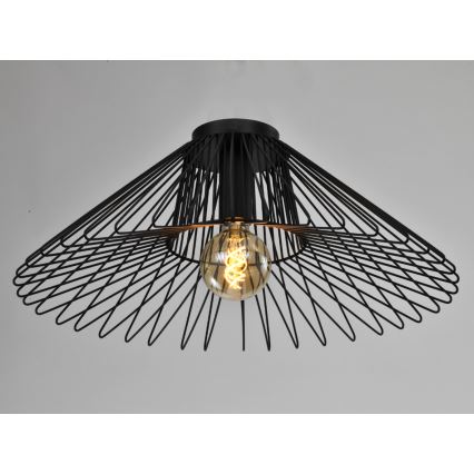 ONLI - Плафон DUCCIO 1xE27/22W/230V Ø 60 см черен