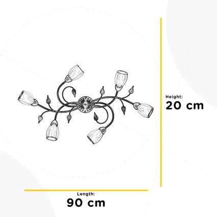 ONLI - Плафон LILIANA 6xE14/6W/230V