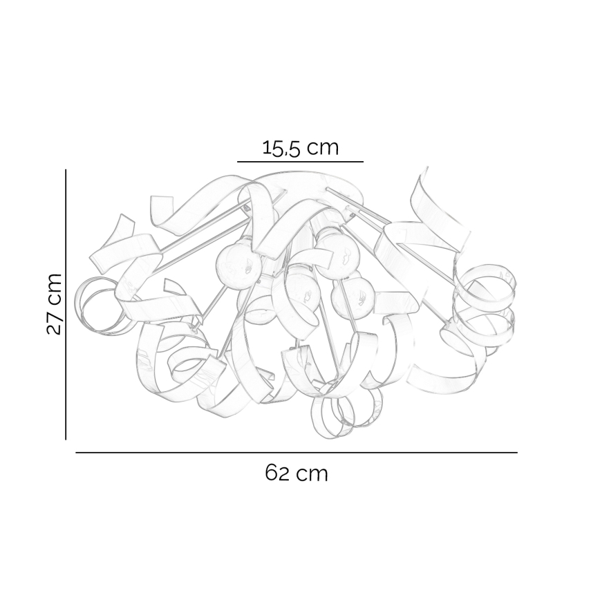 ONLI - Плафон ZOE 5xE14/6W/230V бял