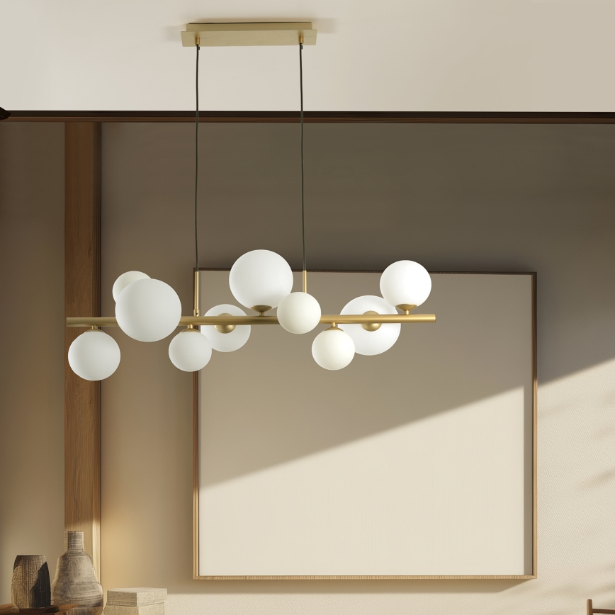 ONLI - Полилей на кабел PALOMA 10xG9/3W/230V златен