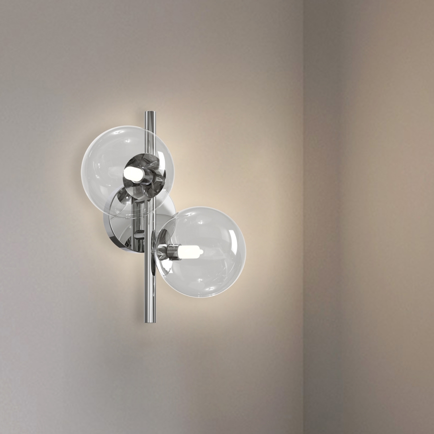 ONLI - Стенно осветително тяло KIMBERLY 2xG9/6W/230V лъскав хром