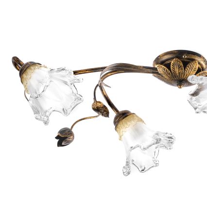 ONLI - Таванно осветително тяло ARIANNA 4xE14/6W/230V бронзово