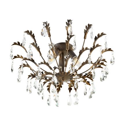 ONLI - Таванно осветително тяло TERESA 3xE14/6W/230V бронзово