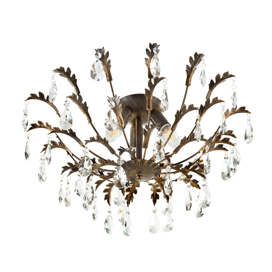 ONLI - Таванно осветително тяло TERESA 3xE14/6W/230V бронзово