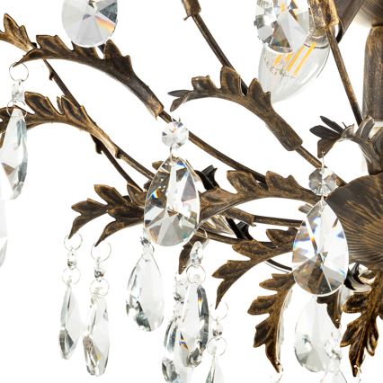 ONLI - Таванно осветително тяло TERESA 3xE14/6W/230V бронзово