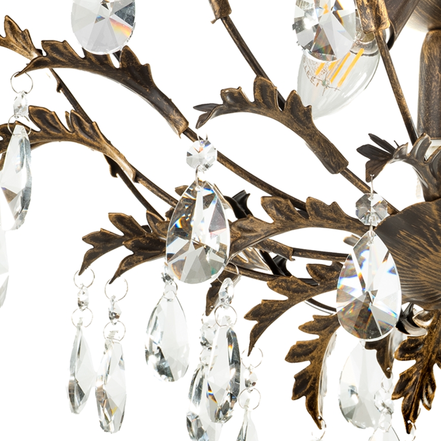 ONLI - Таванно осветително тяло TERESA 3xE14/6W/230V бронзово