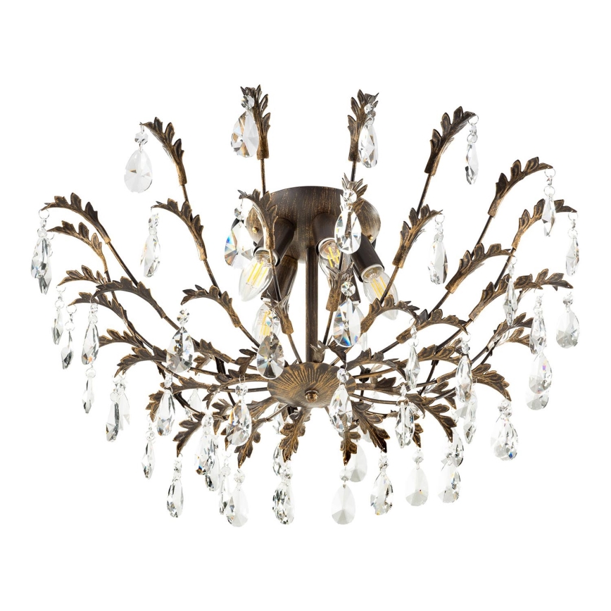 ONLI - Таванно осветително тяло TERESA 5xE14/6W/230V бронзово