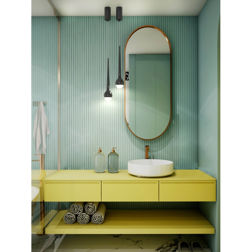 Open Design OR80247 - LED полилей на кабел CAPPI LED/5W/230V, черен