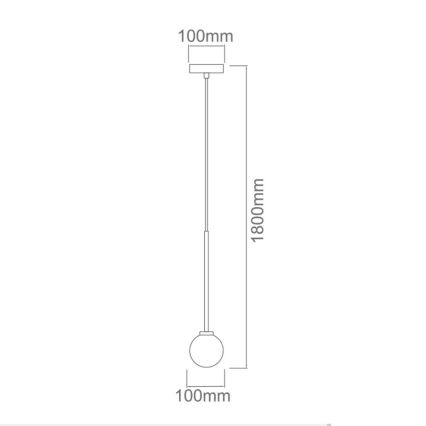 Open Design OR80629 - Пендел на кабел OTA 1xG9/8W/230V черен