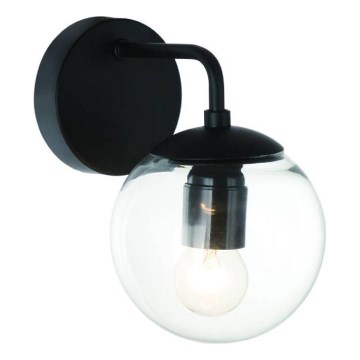 Open Design OR81404 - Стенно осветително тяло BAO 1xE27/8W/230V черен/прозрачен