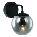 Open Design OR81411 - Настенна лампа BAO 1xE27/8W/230V черна/димчато сива