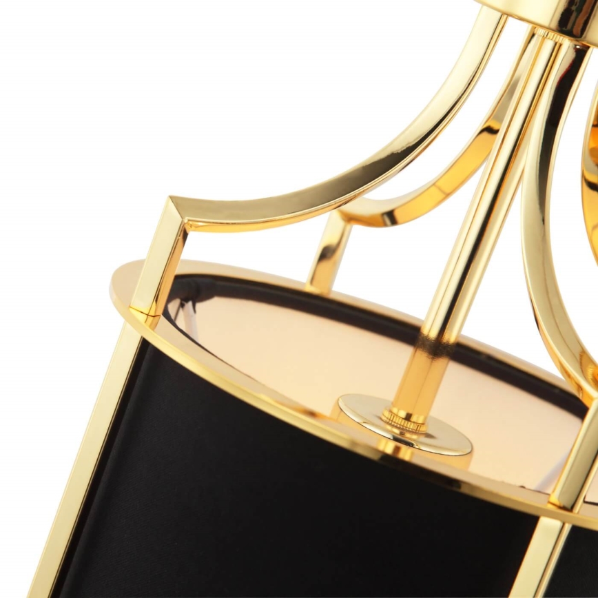 Open Design OR84108 - Полилей на верига LUNGA 1xE27/15W/230V златист/черен