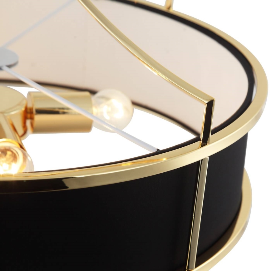 Open Design OR84146 - Полилей на штанга STANZA 4xE27/15W/230V Ø 55 cm златист/черен