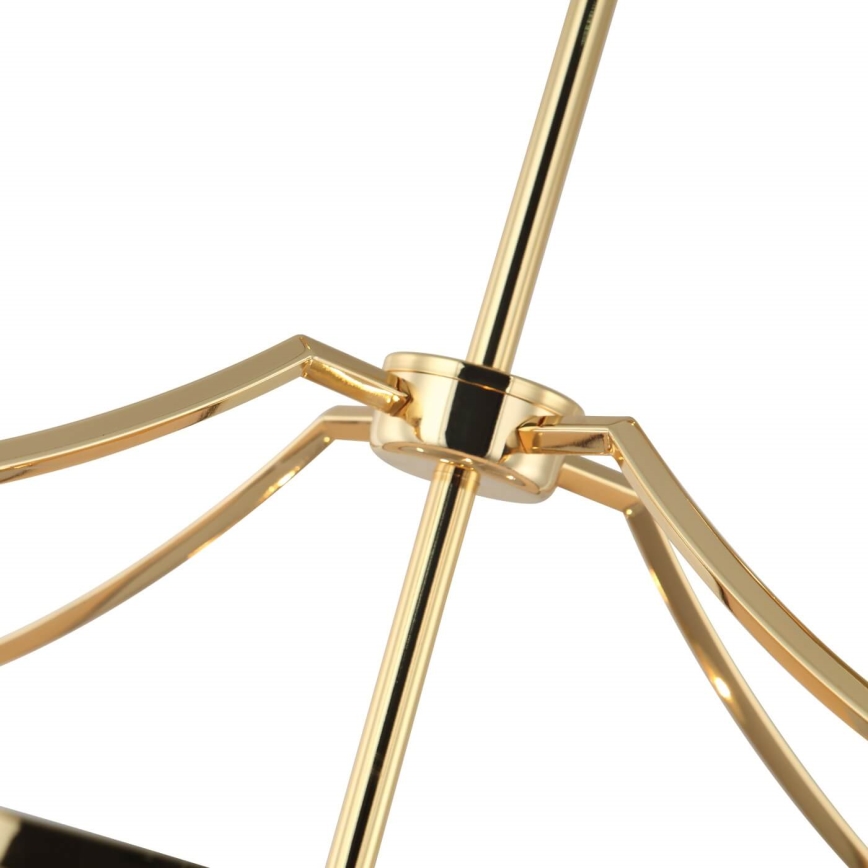 Open Design OR84146 - Полилей на штанга STANZA 4xE27/15W/230V Ø 55 cm златист/черен