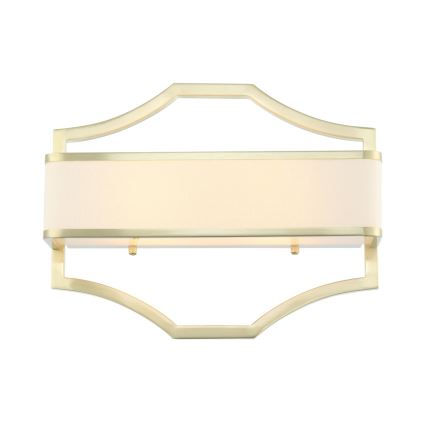 Open Design OR84511 - Аплик GERDO 2xE14/12W/230V месинг/бяло