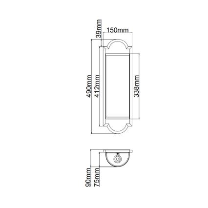 Open Design OR84542 - Стенно осветително тяло LIBERO 2xE14/12W/230V месинг
